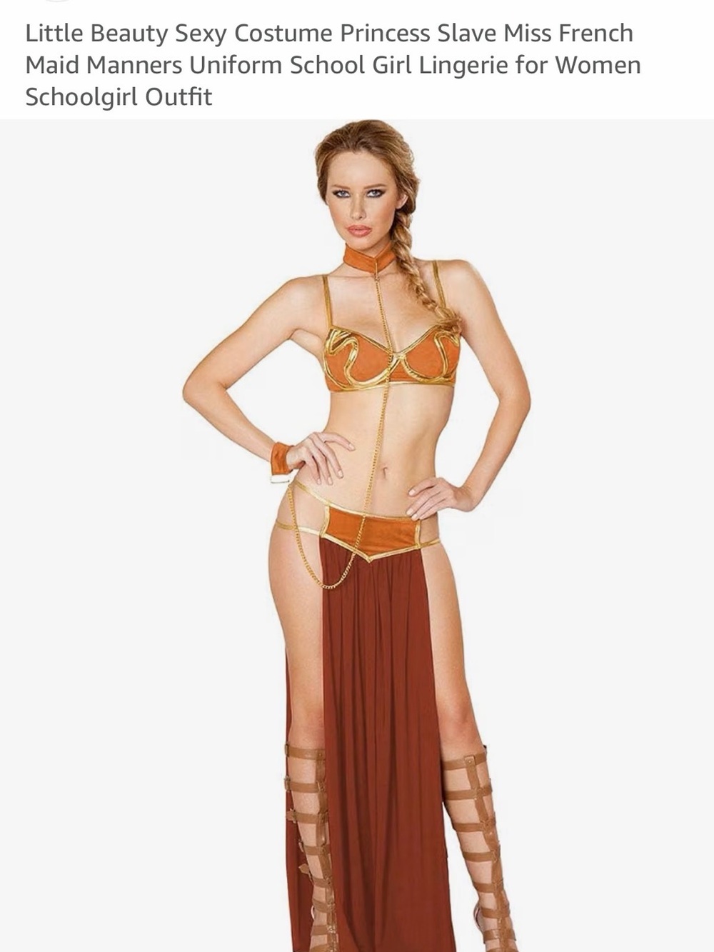 Princess Leia for Star Wars theme - Women's Gold & Brown Princess Costume Set